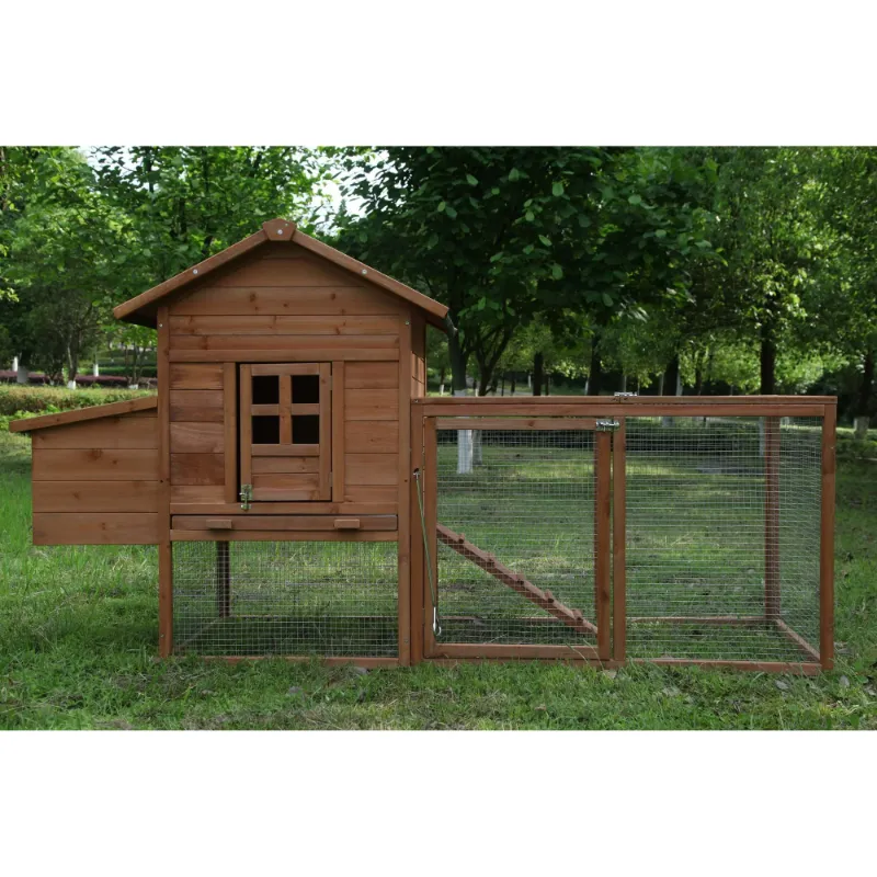 Photo 1 of **It's used, it's missing a part, and it's not known if it works 100%.*****Outdoor Medium 80'' Wooden Chicken Coop Nest Box Hen House Poultry Cage Pet Hutch Garden