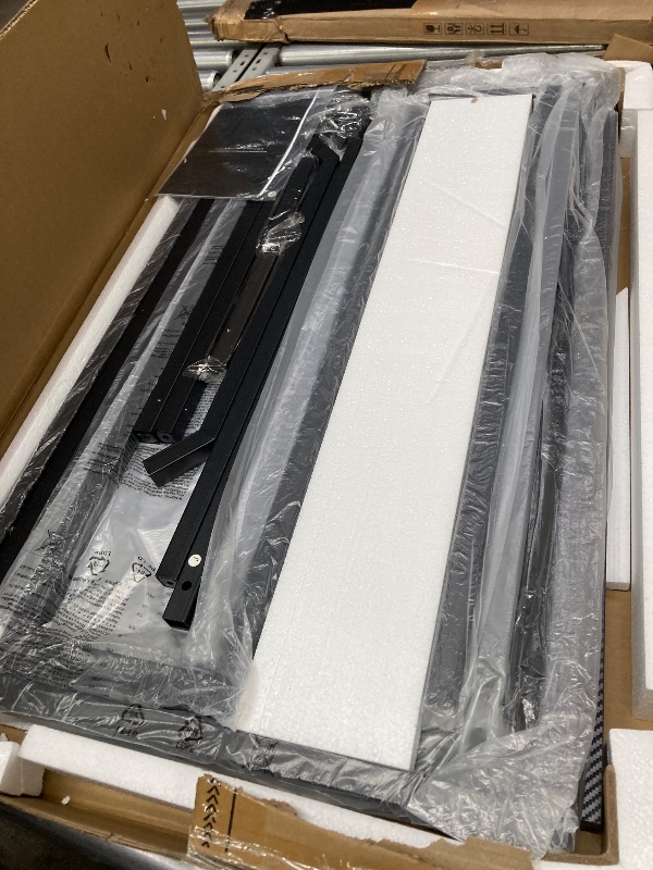 Photo 1 of ***It's used; it's unknown if it's missing parts and if it works 100%.**** Computer Desk L Shaped, 51 Inch Reversible L Shaped Desk, Gaming Desk, Home Office Desk, Carbon Fiber Black