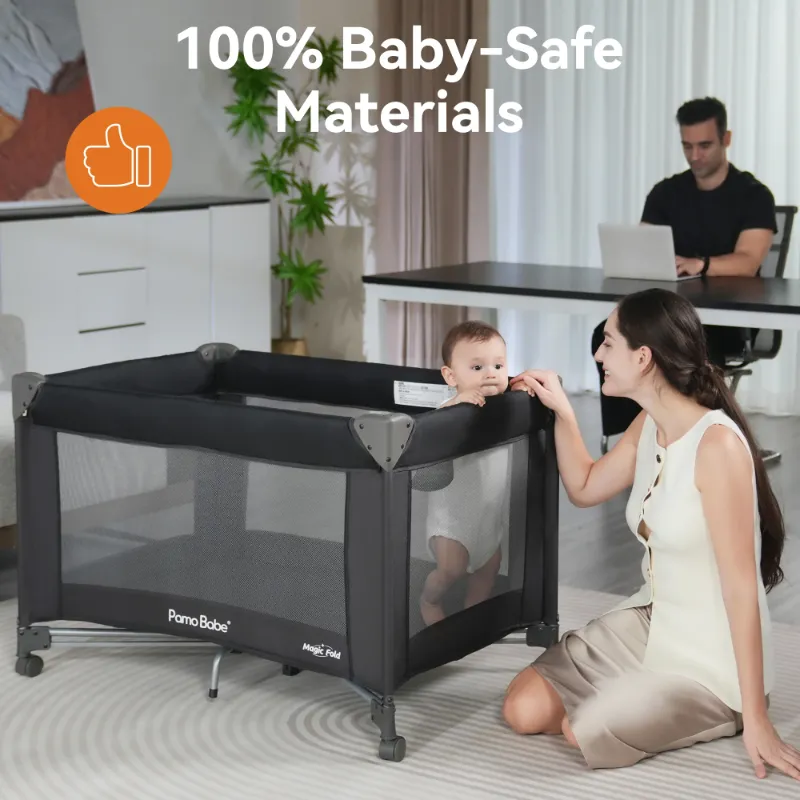 Photo 1 of **/It's used, it's missing a part, and it's not known if it works 100%**** Babe Baby Playard Magic Foassinet & Changing Table for Newborn, ack)