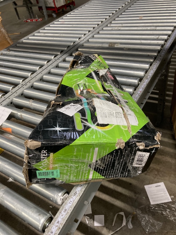 Photo 1 of *IT IS USED, MISSING A PART AND IT IS UNKNOWN IF IT WORKS 100%**** 3-Wheel Kids Scooter with Multi-Color Lights on Deck & Wheels – 5-Height Adjustable Handlebar, Wide Anti-Slip Deck, Child Safety Certified, Boys & Girls Ages 3+ Support Up to 150 lbs, Gree