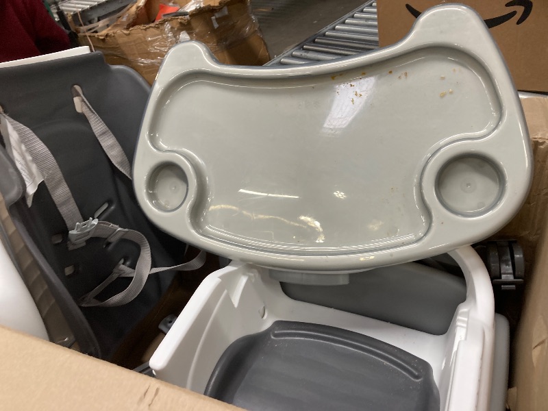 Photo 1 of ***It's used and missing a part, and it's unknown if it works 100%*****Ingenuity SmartClean Trio Elite 3-in-1 Convertible Baby High Chair, Toddler Chair, and Dining Booster Seat, For Ages 6 Months and Up, Unisex - Slate
