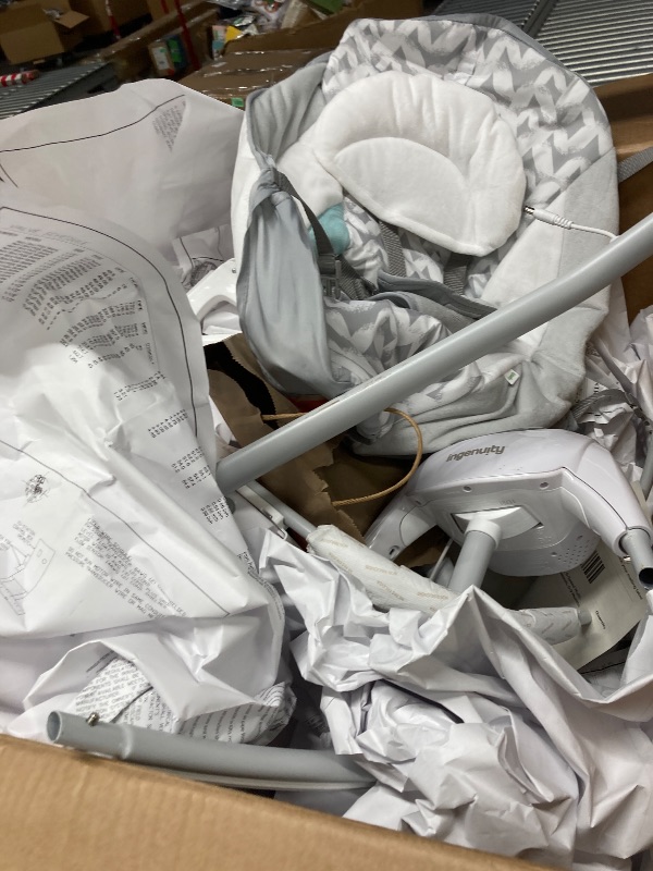 Photo 1 of *It's used and it's unknown if any parts are missing or if it works 100%.***Ingenuity SmartBounce Automatic Baby Bouncer Seat with White Noise, Music, Toy Bar & 2 Plush Infant Toys, 0-6 Months Up to 20 lbs (Braden)