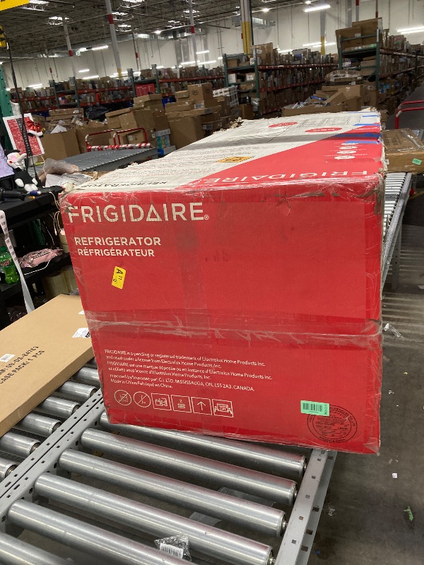 Photo 1 of ****It's used, it was plugged in and turned on, but there's an unusual noise, so it's not known if it's working 100%***Frigidaire Retro Top Mount Upright Fridge-Freezer Combo, Apartment Size Fridge with Freezer 7.5 cu. ft. capacity - 23.2" D x 21.5" W x 5