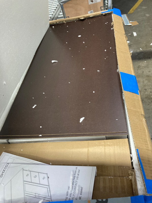 Photo 1 of ***It's used, so it's unknown if it's missing any parts, and it's also unknown if it works 100%.**** Rolling Kitchen Island Cart with Folding Drop Leaf Breakfast Bar, Portable Trolley Island with Large Storage Cabinet, Shelf and Drawer, Brown