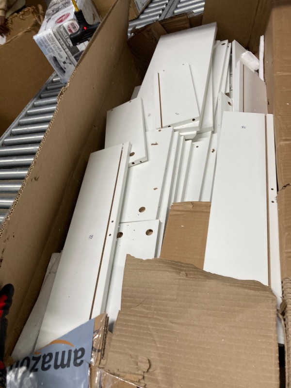 Photo 1 of ****It's used, so it's unknown if it's missing any parts, and it's also unknown if it works 100%.***** White 6 Drawer Dresser for Bedroom, 15.3" D x 47.2" W x 32.3" H in Simply Modern Chest of Drawers, Wood Storage Double Dresser with Deep Drawers for Liv