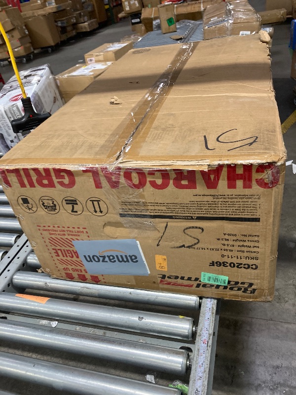 Photo 1 of *It's used, so it's unknown if it's missing any parts, and it's also unknown if it works 100%.****Royal Gourmet CC2036F Barrel Charcoal Grill with Offset Smoker, Outdoor BBQ Grill with 1200 Sq. In. Grilling Area for Large Event Gathering, Black