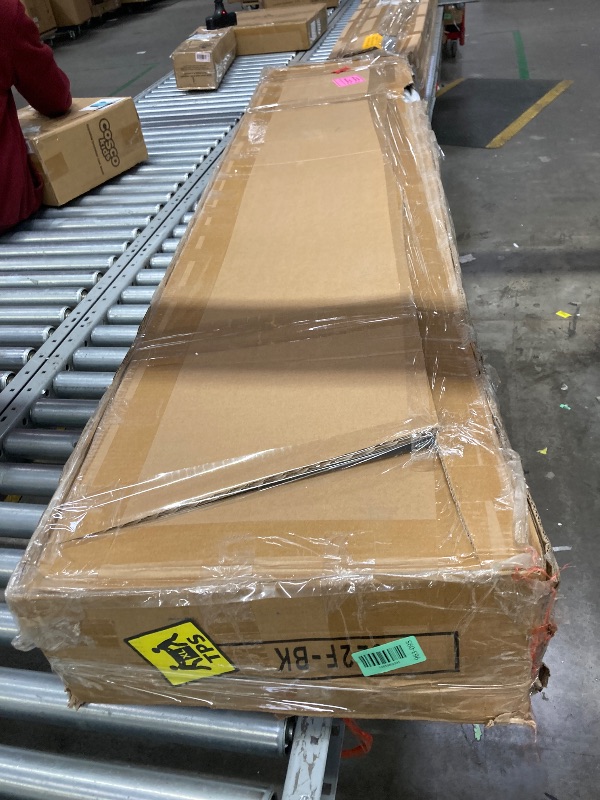 Photo 1 of */***This item is used; it is unknown if it is missing parts and if it functions 100%.**JURMERRY Metal Bunk Bed Full Over Full Beds with Sturdy Guard Rail & Ladder, Space-Saving Design No Box Spring Needed,Black