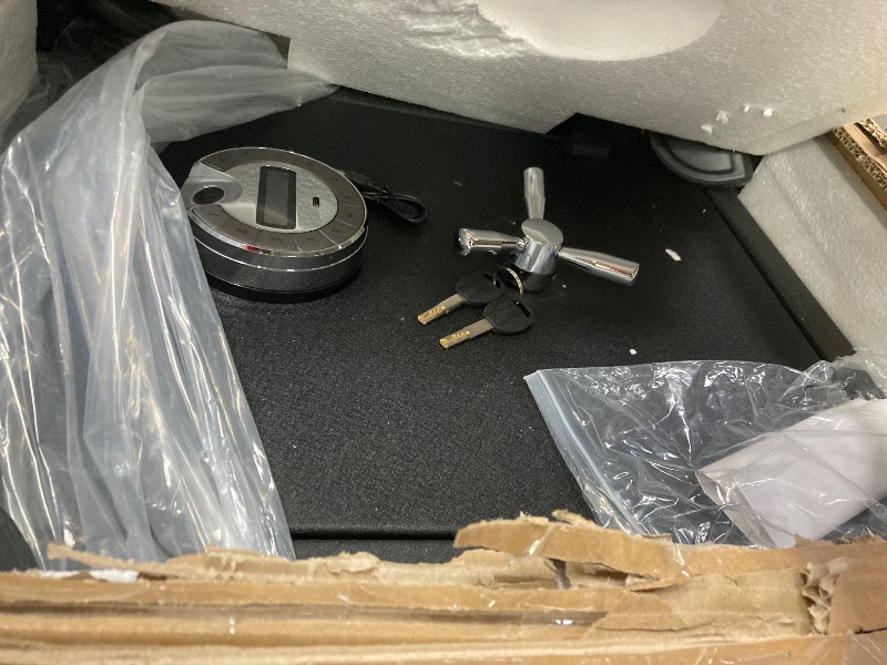 Photo 1 of ****6.0 CuFt Large Fireproof Safe with Biometric Access– Reinforced Steel Body (Over 90LB), Dual Adjustable Shelves, LCD Display & Heat-Sealing Fire Gasket for Home Security