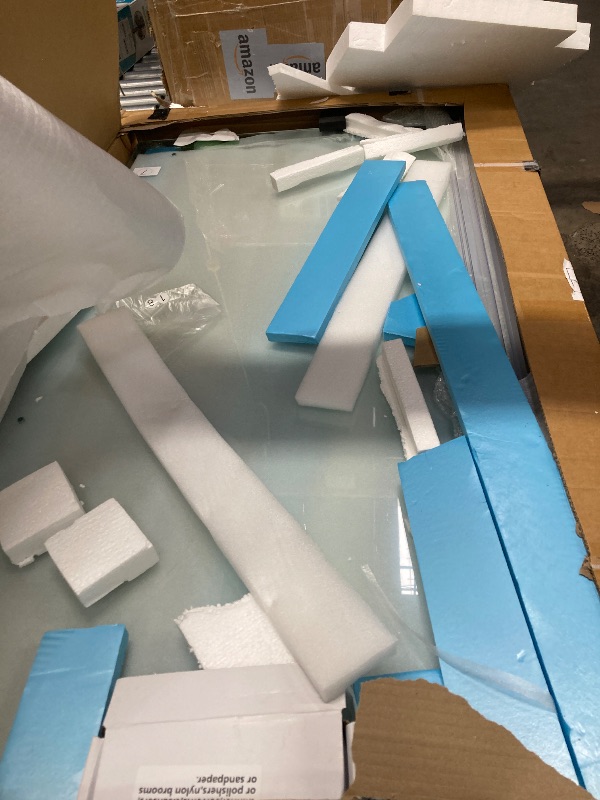 View 2 of *This item is used; it is unknown if it is missing parts and if it functions 100%.***MORDEER Frameless Tub Shower Door 56-60" W x 59" H, SGCC Clear Tempered Glass Bathtub Glass Door with Explosion-Proof Film, Tub Doors Can Be Installed Left Or Right, Stai