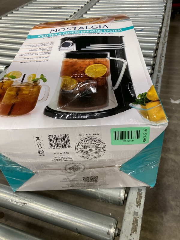 Photo 1 of ***(PARTS ONLY -SELLLING AS IS)*** Nostalgia 3-Quart Iced Tea & Coffee Brewing System With Double-Insulated Pitcher, Strength Selector & Infuser Chamber, Also Perfect For Lattes, Lemonade, Flavored Water, Black