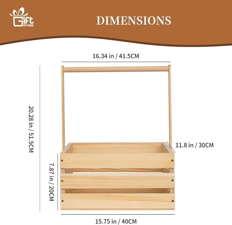 Photo 1 of Pieces Wooden Baby Shower Crates ,Natural Pine wood Baby Gift Crates,Storage Crates For Organizer.