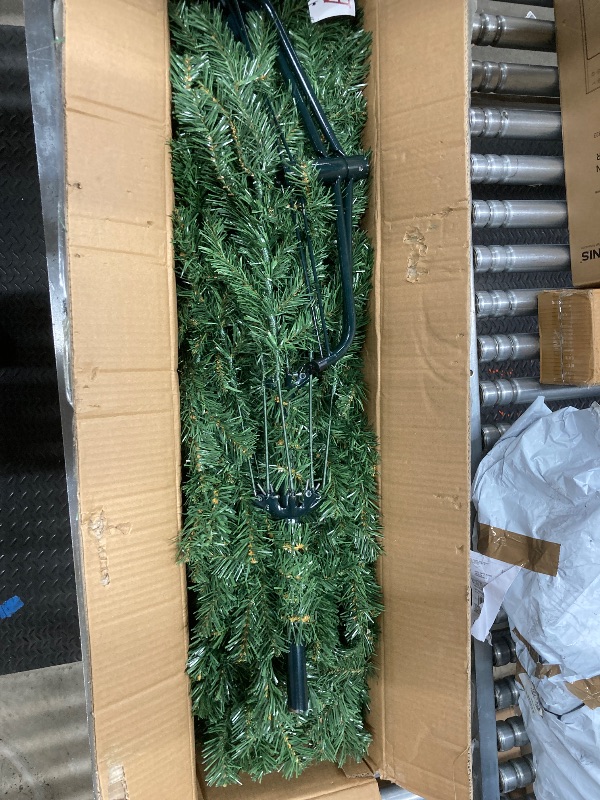 Photo 1 of 6ft Artificial Christmas Tree Premium Pine Xmas Tree with 1000 Branch Tip, 1 Minute Christmas Tree Unlit Realistic Holiday Party Decor for Home Office, Foldable Stand, Easy Assembly