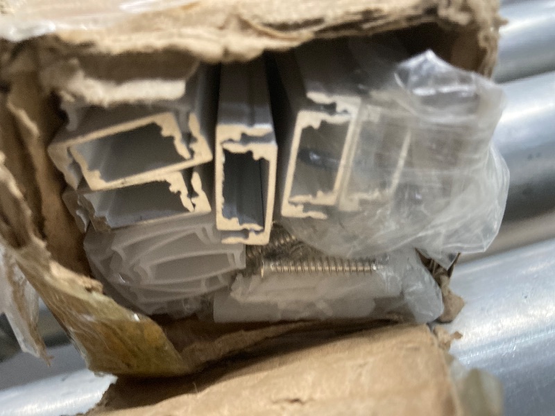 Photo 1 of 10-Pack 6.6ft/2Meter U Shape White LED Aluminum Channel System with Milky Cover, End Caps and Mounting Clips, Aluminum Channel Profile for LED Strip Light Diffuser Installations (10pack*6.6ft)