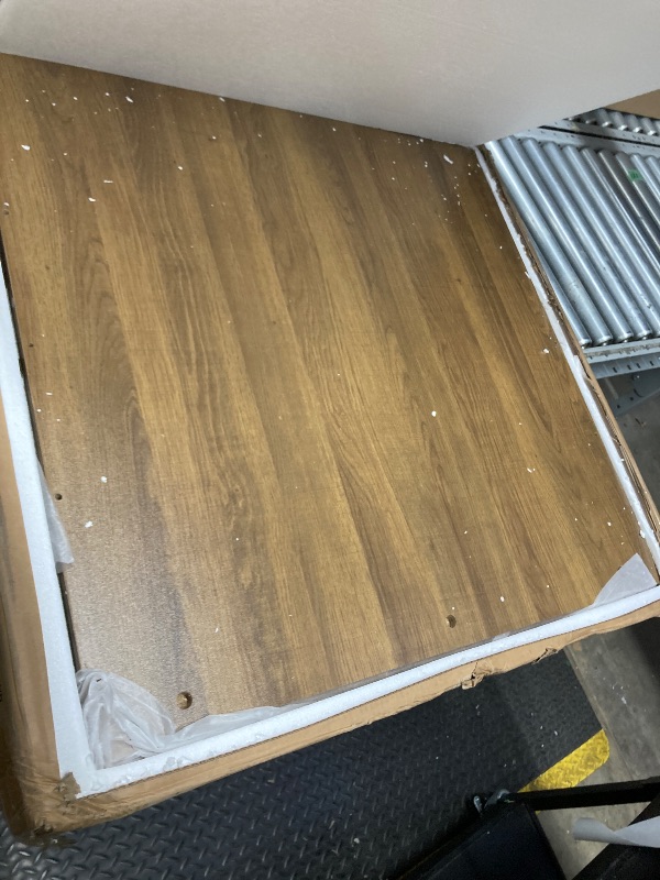 Photo 1 of **TABLETOP ONLY** = NO LEGS



Zevemomo 63"-78.7" Expandable Dining Table, 6-10 Farmhouse Kitchen Table, Extendable Dining Table, Rectangular Kitchen Table with Metal Track, Tapered U-Shaped Legs for Dining Room, Office-Brown