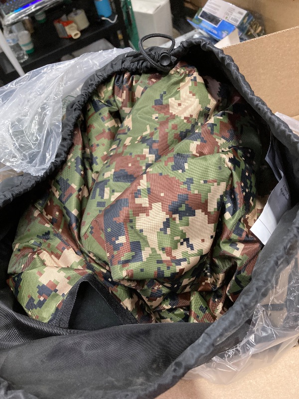 Photo 1 of 10L0L Golf Cart Enclosure Drivable 4 Sided Black Driving Cover Universal Fit Club Car EZGO RXV TXT Yamaha Rain Cover, Roof Within 86.6 inch (Camouflage Color)