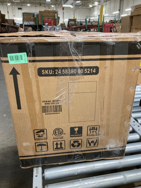 Photo 1 of ***PARTS ONLY***Electactic 50 Cans Beverage Refrigerator Cooler, 1.3 Cu.ft Mini Fridge Countertop Drink Cooler with Glass Door for Beer, Soda,Wine, Adjustable Digital Temperature Control for Home Dorm Bar, Black