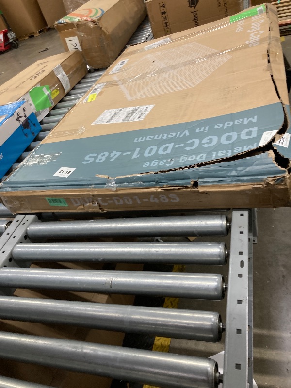 Photo 1 of ** dirty, need clean it has hair of pet**EDX Small Dog Crate with Divider Panel, 24" Double Door Folding Metal Wire Dog Cage with Plastic Leak-Proof Pan Tray