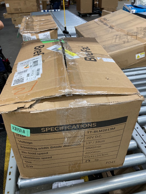 Photo 1 of **very dirty, but is not a problem to use**Brefac 20V 13'' Cordless Lawn Mower, Multi-Functional Grass Cutter with 4.0Ah Battery, 5 Adjustable Height Settings, Durable Manganese Steel Blades, Easy to Use for Small Lawn