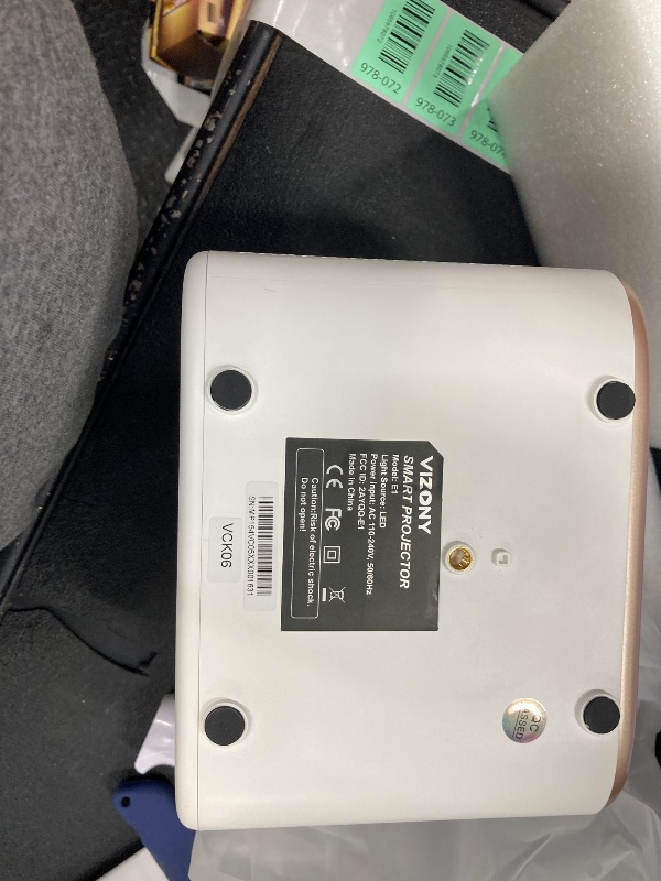 Photo 1 of [Auto Focus/Keystone] Mini Projector with WiFi and Two-way Bluetooth, VIZONY Native 1080P Projector 4K Support w/50%Zoom/4P4D, Full Sealed, 450ANSI Portable Home Movie Projector (Gold White)