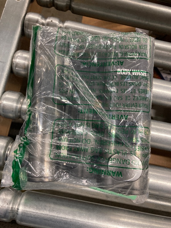 Photo 1 of ***(MISSING PART -SELLING AS IS )*** Shampoo and Body Wash Dispenser, Shower Soap Dispenser 2 Chamber No Drill Shampoo Dispenser for Shower Wall Mounted Body Wash Dispenser for Bathroom Toilet Hotel Kitchen 3X300ML Dark Gray  ***(NOT IN BOX)***