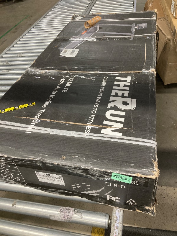 Photo 1 of THERUN Treadmill with Incline, 3.0 HP Foldable Treadmills for Home, Brushless Motorized Incline, Treadmill for Home with 0%-12% Auto Incline, 300 LBS Capacity