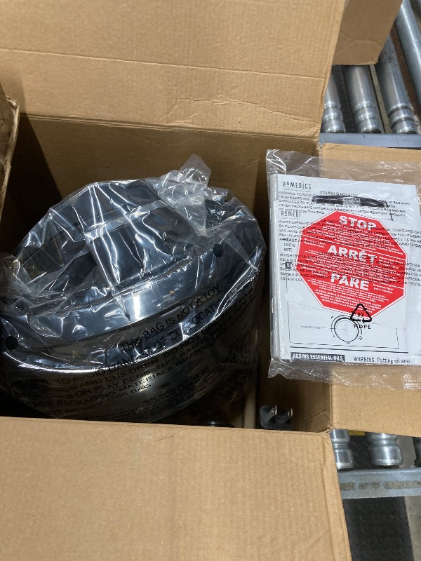 Photo 2 of Homedics TotalComfort Plus Humidifier – Large Air Humidifiers for Bedroom, Plants – Top-Fill 5.3L Water Tank with Cool and Warm Mist, Essential Oil Pads, Colored Night-Light, Black