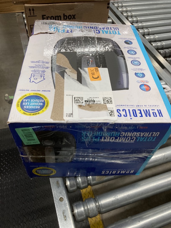 Photo 3 of Homedics TotalComfort Plus Humidifier – Large Air Humidifiers for Bedroom, Plants – Top-Fill 5.3L Water Tank with Cool and Warm Mist, Essential Oil Pads, Colored Night-Light, Black