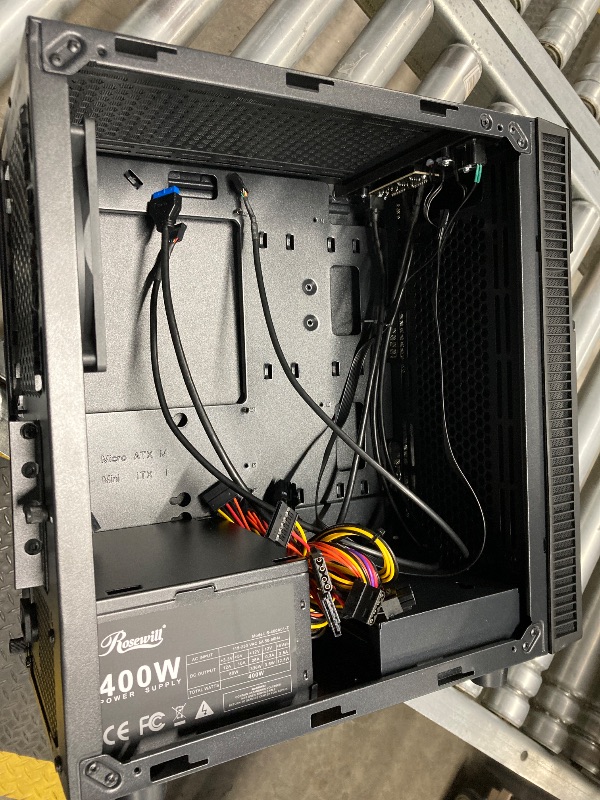 Photo 1 of **ONLY THE CASE***Rosewill FBM-X2-400-HELIX Micro ATX Mini Tower Desktop Gaming PC Computer Case with Pre-Installed 400W PSU, 240mm AIO Support, USB 3.0