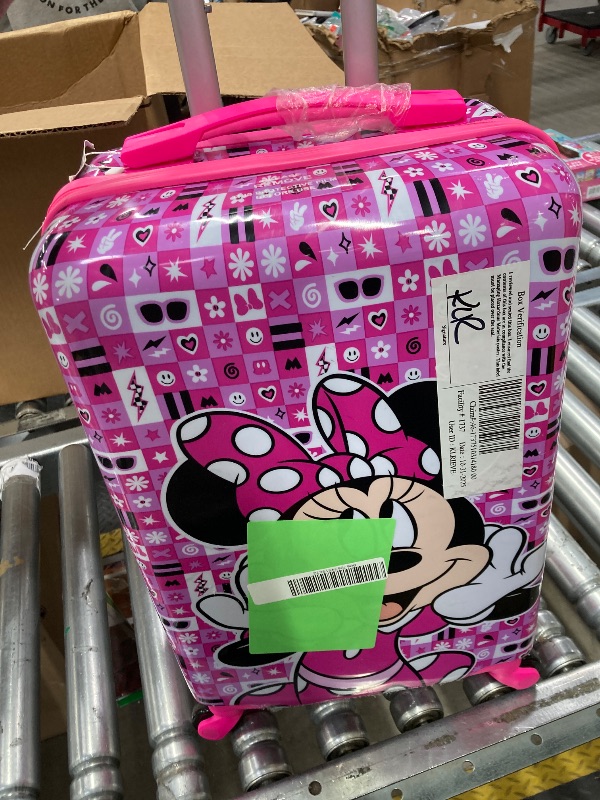 Photo 2 of Disney Girls' Ride on Luggage for Kids, Multicolor