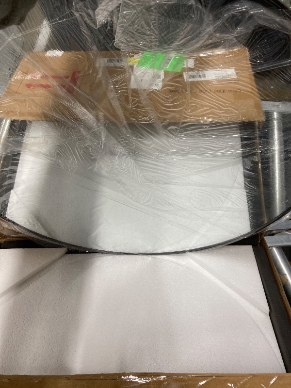 Photo 1 of Rounded Bathroom Wall Mirror Vanity Mirror,Black