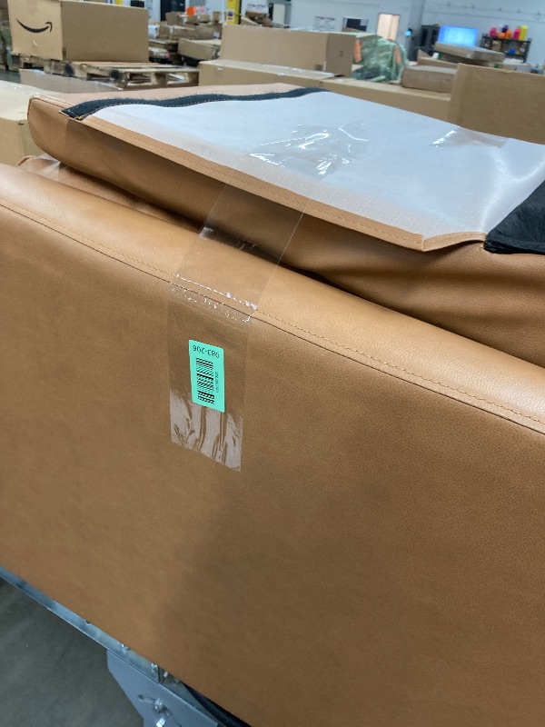 Photo 5 of SMUG Swivel Rocking Recliner Chair with Extra Large Footrest High Back, Upholstered Glider Nursery Chair for Living Room, Bedroom & Nursery, Comfortable Deep Seating for Relaxation, Brown Seating