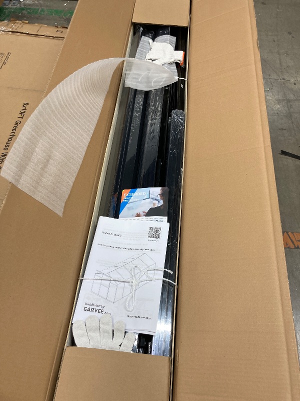 Photo 1 of ***MISSING A BOX*THIS IS ONLY HALF THE ITEM***AS STATED IN NOTES, THIS IS ONE BOX OUT OF 2 ONLY***MISSING A BOX*THIS IS ONLY HALF THE ITEM***




6x10 FT Greenhouse for Outdoors,Polycarbonate Greenhouse with Sliding Door & Adjustable Roof Vent,Aluminum La