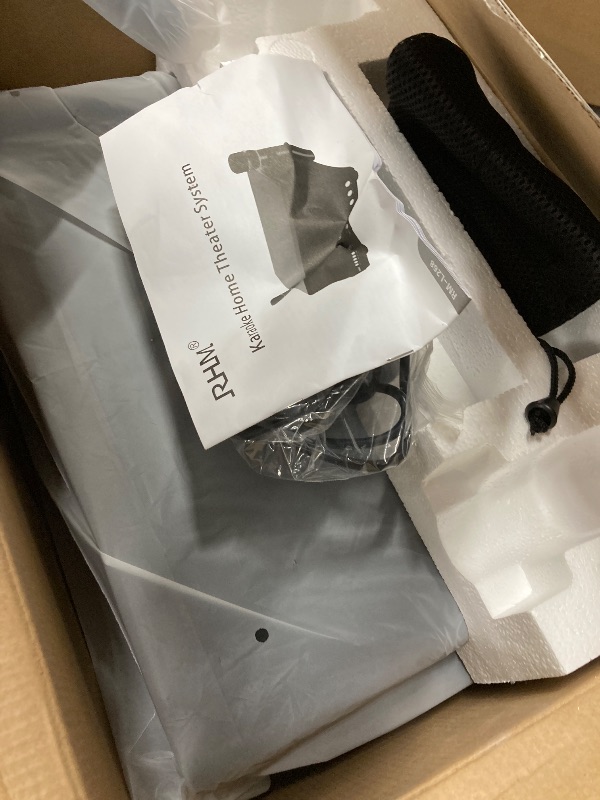 Photo 1 of 
RHM Karaoke Machine, Support 4 Mics, with Powerful Sound & RGB Lights, Treble & Bass Adjustable, Support Bluetooth/AUX/USB for Home Party