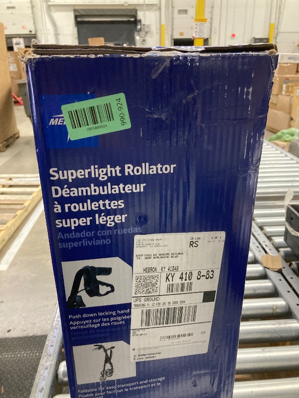 Photo 1 of **MAYBE MISSING SOME HARDWARE***Medline Superlight Aluminum Rollator W/ 6" Casters, Black