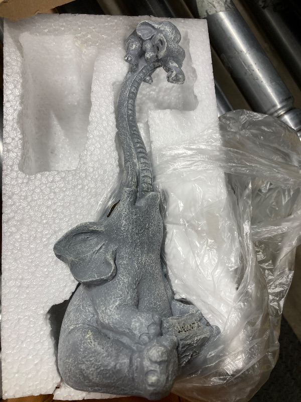 Photo 1 of ***LANTERN IS MISSING***Solar Garden Elephants Statues for Outside Decor Yard Decorations for Patio Balcony Backyard Lawn Ornaments Retirement Gift for Women Grandma Mom Gardening Gifts***LANTERN IS MISSING***