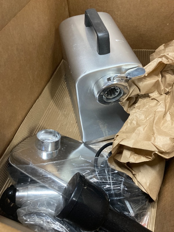 Photo 1 of ***It's used; it's unknown if it's missing parts and if it works 100%.****Electric Meat Grinder,3500 Max #10 Sausage Stuffer Maker With 2 Blades, 3 Stainless Steel Grinding Plates, Foot Pedal,Claws Burger Maker Press,3 Sausage Tube & Kubbe Kit,Die-Cast Al