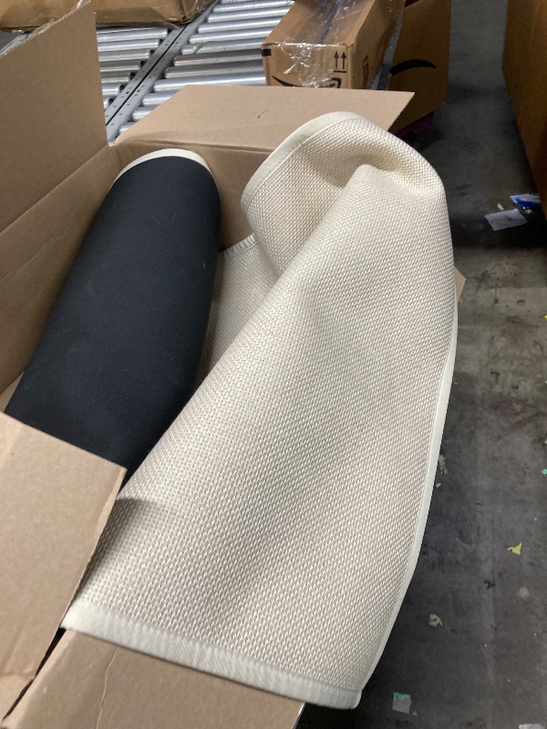 Photo 1 of ***used***GOYLSER 20 ft Extra Long Runner Rugs for Hallways, Rubber Backed Kitchen Floor Mat Non Slip, Absorbent Beige Entry Way Runner Rugs Indoor