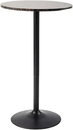 View 3 of *It's used and it's unknown if it's missing parts and it's not known if it works 100%******* Round Bar Height Pub Table, Black, 1pk