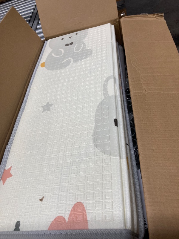 Photo 1 of **s* used; it's unknown if it's missing parts and if it works 100%.******ZEEBABA Baby Playpen with Mat, 59x59 in Playpen for Babies and Toddlers, Play Pen for Kids, Play Yard for Infants with Gate