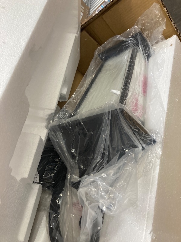 Photo 1 of ***s used; it's unknown if it's missing parts and if it works 100%.*** Large Outdoor Wall Light, 25" Modern Front Porch Light for House, Clear Glass in Black Finish, XE220B BK