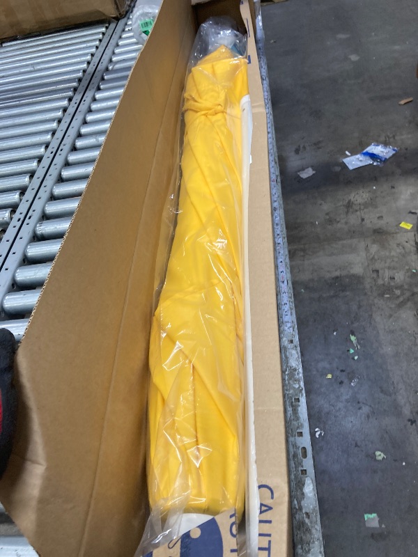 Photo 1 of ***s used; it's unknown if it's missing parts and if it works 100%.****California Umbrella 7.5' Rd Aluminum Patio Umbrella, Crank Lift, Auto Tilt, White Finish, Sunbrella Antique Beige