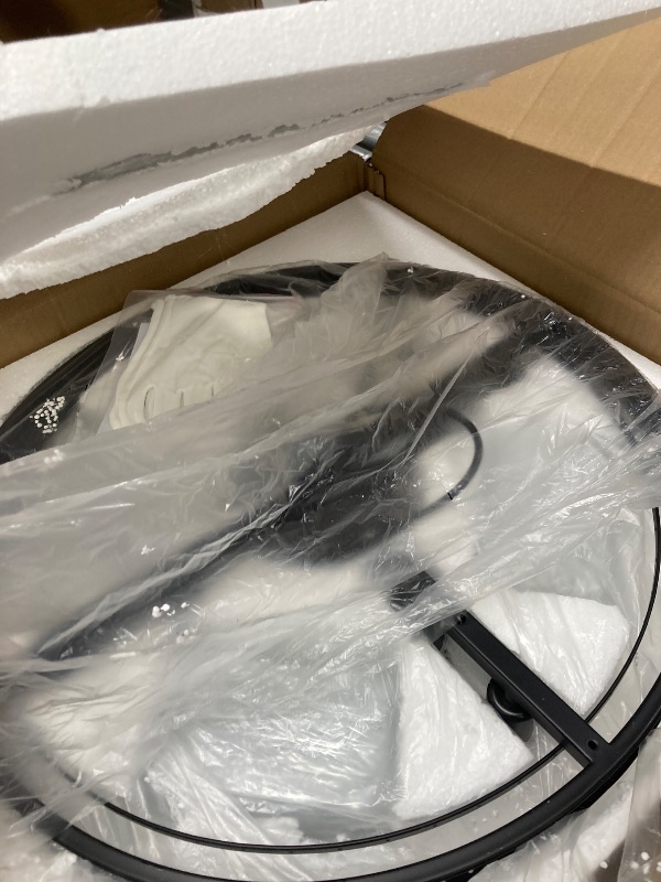 Photo 1 of ****It's unknown if it's missing parts; it's used, and it's not known if it works 100%.**MORE CHANGE 9 Lights Industrial Chandelier Black Metal Vintage Adjustable Hanging Pendant Lighting with Glass Lampshade Modern Ceiling Light Fixture for Kitchen Islan