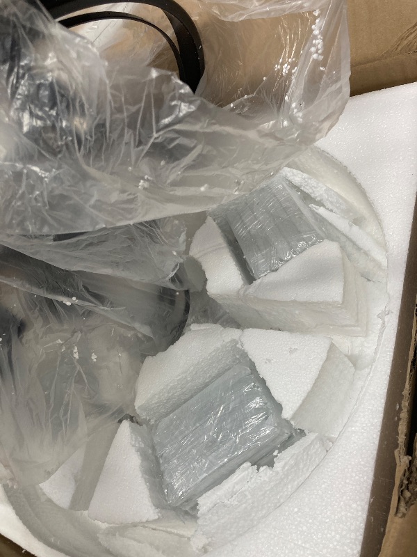 Photo 1 of ****It's unknown if it's missing parts; it's used, and it's not known if it works 100%.**MORE CHANGE 9 Lights Industrial Chandelier Black Metal Vintage Adjustable Hanging Pendant Lighting with Glass Lampshade Modern Ceiling Light Fixture for Kitchen Islan