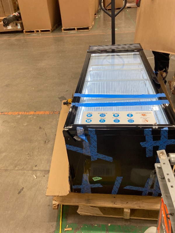 Photo 1 of *This unit is used, missing a part, and it's unknown if it works perfectly. It was plugged in and turned on, but it's unclear if it cools.*    IT IS USED, MISSING A PART AND IT IS UNKNOWN IF IT WORKS 100%** Commercial Beverage Refrigerator, 24.5 Inch 15 C