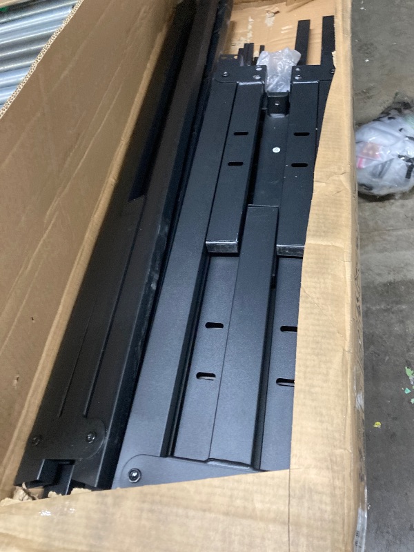 Photo 1 of ***It's used and missing a part, and it's unknown if it works 100%*****ZUNMOS 14 Inches Queen Bed Frame, Heavy Duty Metal Platform with Storage Space Under Frame, No Box Spring Needed Queen Size Bed Frame, Black