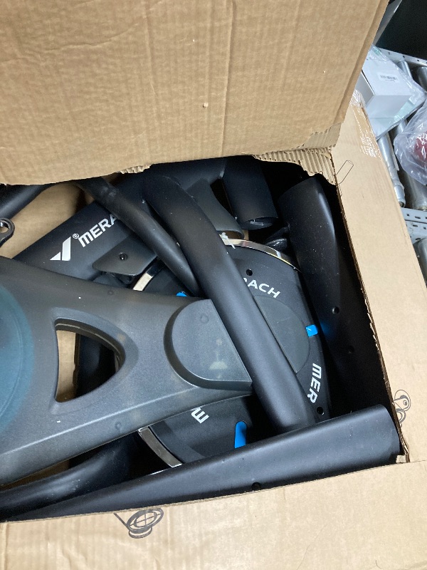Photo 1 of ***MISSING HARDWARE***MERACH Exercise Bike, Brake Pad Stationary Bike with Exclusive App, Low Noise Indoor Cycling Bike with 300lbs Weight Capacity, Tablet Mount and Fitness Courses for Weight Loss