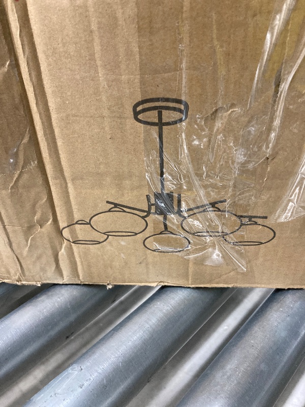 Photo 1 of ***(MISSING PARTS, - SELLING AS IS)*** 
KCO Lighting Modern Pink Glass for Dining Room Kitchen Island Living Room