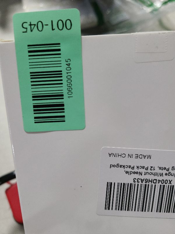 Photo 1 of 1ml Syringe Without Needle, 1ml Syringe for Liquids, Syringes for Scientific Labs, Measuring Liquids, Feeding Pets, 12 Pack Packaged