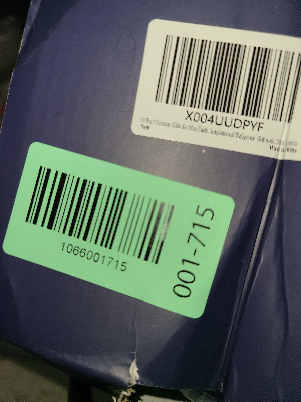 Photo 1 of 10 Pcs Christian Gifts for Men Faith, Inspirational Religious Gifts, Catholic Gift with 20 Oz Tumbler Bible Verses Crystal Plaque Hat Socks Bracelet Keychain for Husband, Dad, Grandpa, Friends