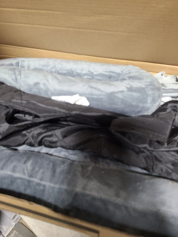 Photo 1 of [Ready to Gift] PURRHOUSE Cat Window Perch with Cushion Bolster and Cool Pad, Cat Hammocks for Windows with Wood & Robust Metal Frame for Large Cats, Beds for Windowsill, Bedside and Cabinet,24''W